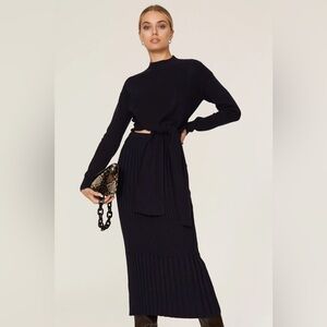 Jason Wu Collection Navy Knit Skirt